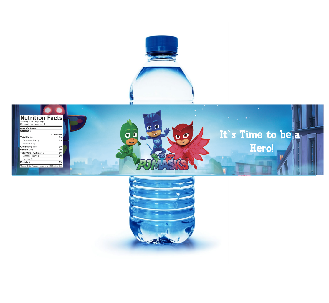 PJ-Masks-Water-Bottle-Label