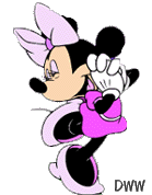 minnie Mouse happy
