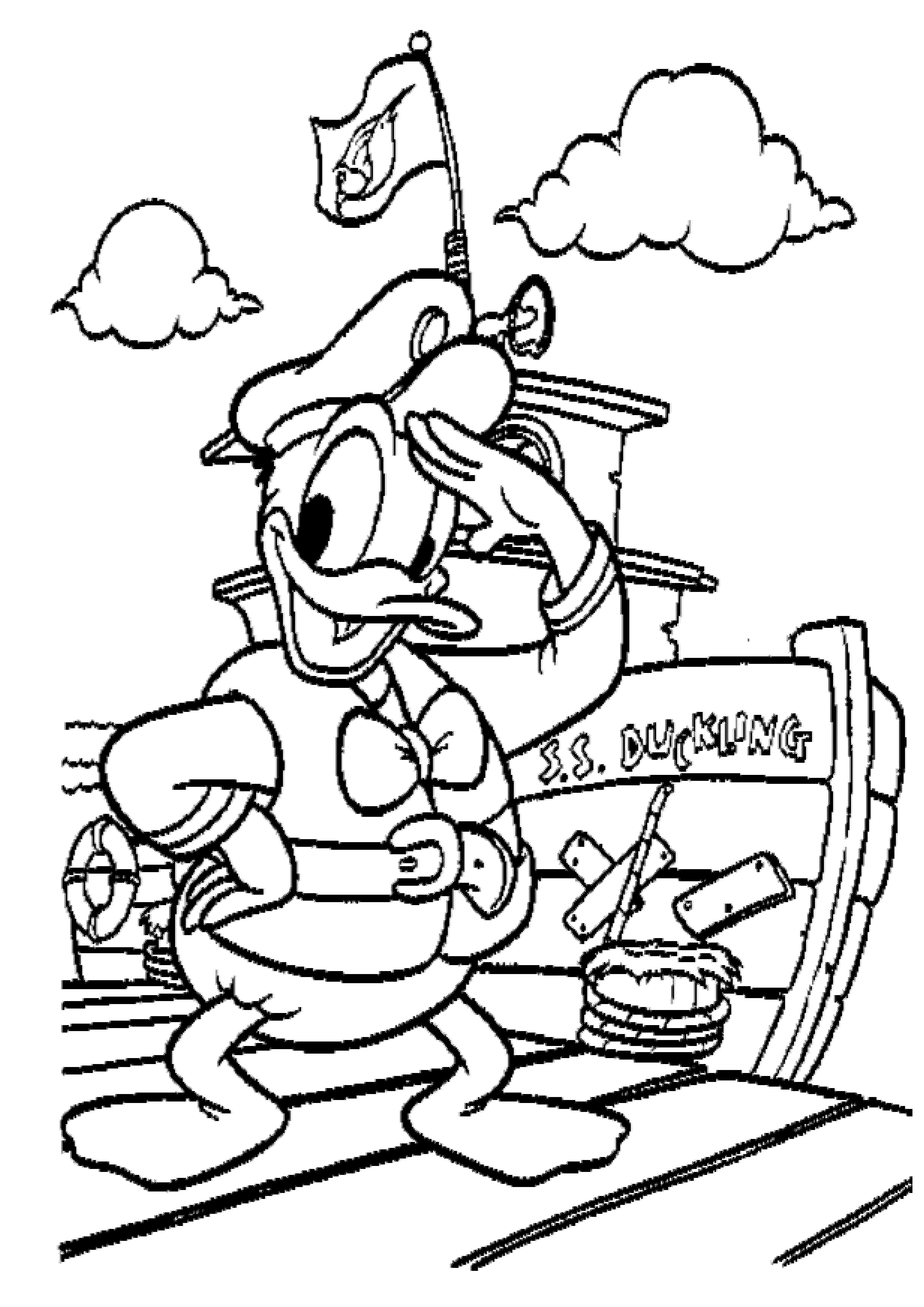 daisy and donald duck coloring pages - photo #20