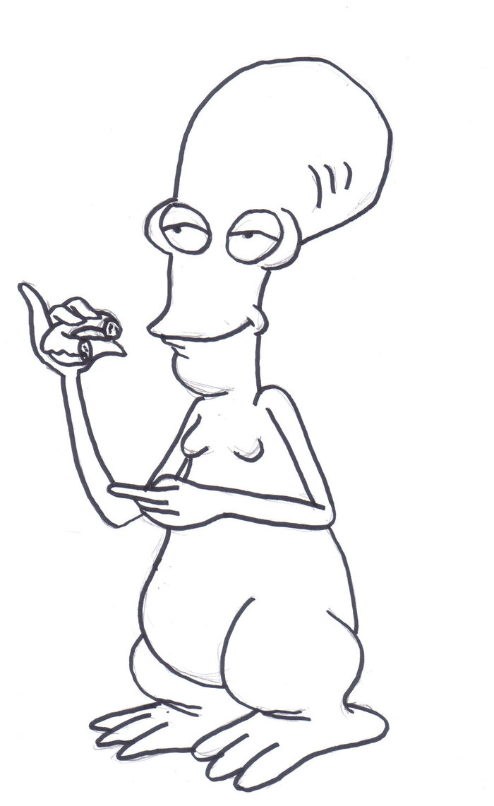 roger from american dad colouring