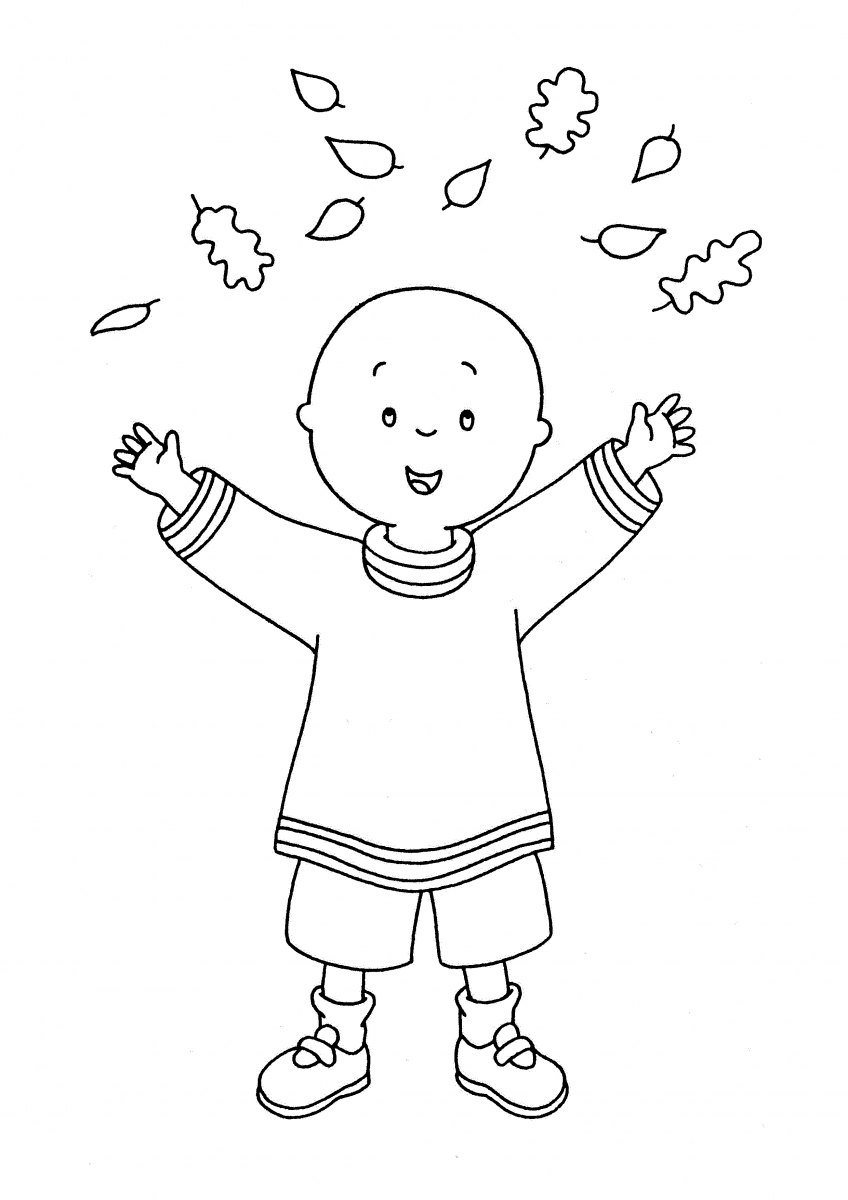 caillou coloring pages character - photo #30