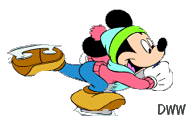 mickey Mouse to ski