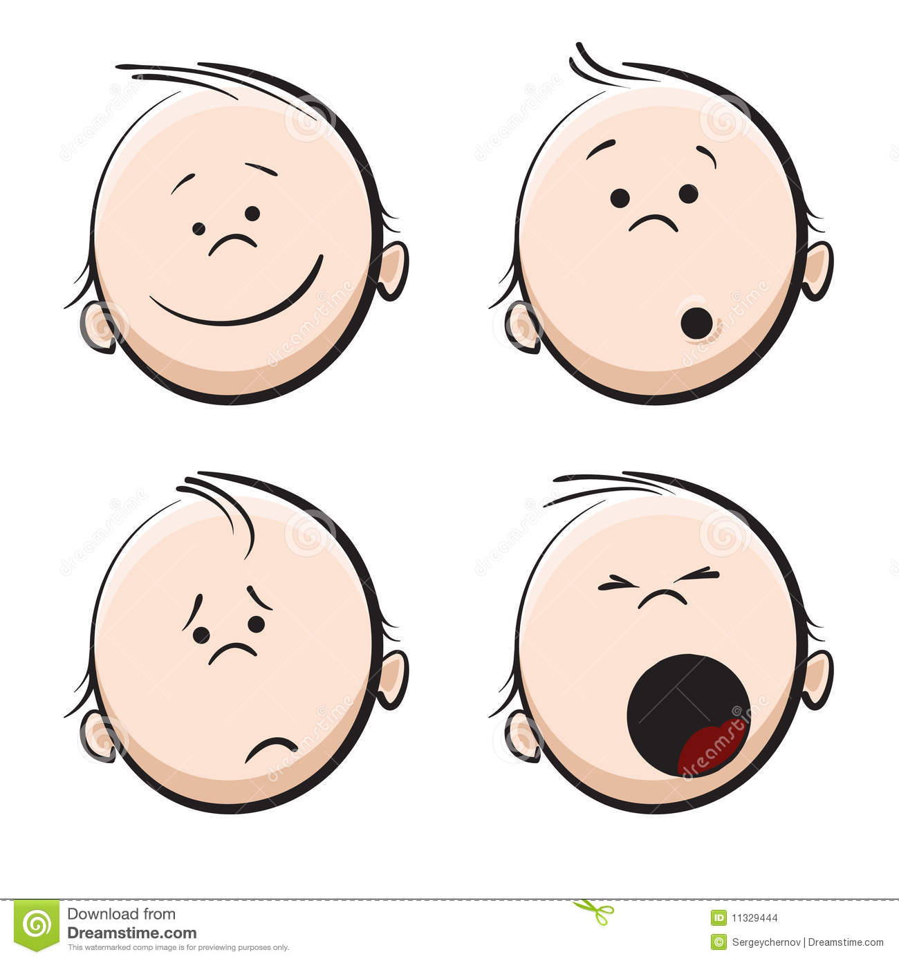 baby cartoon face