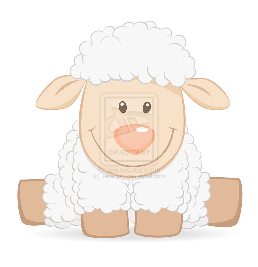 cartoon baby sheep