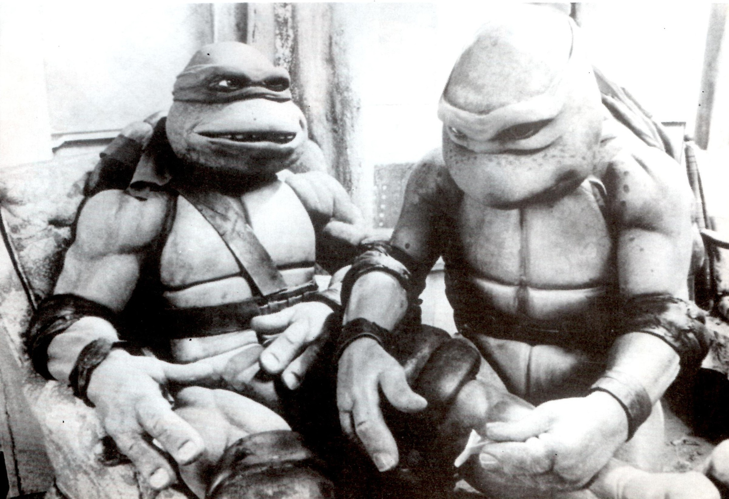 ninja turtles black white