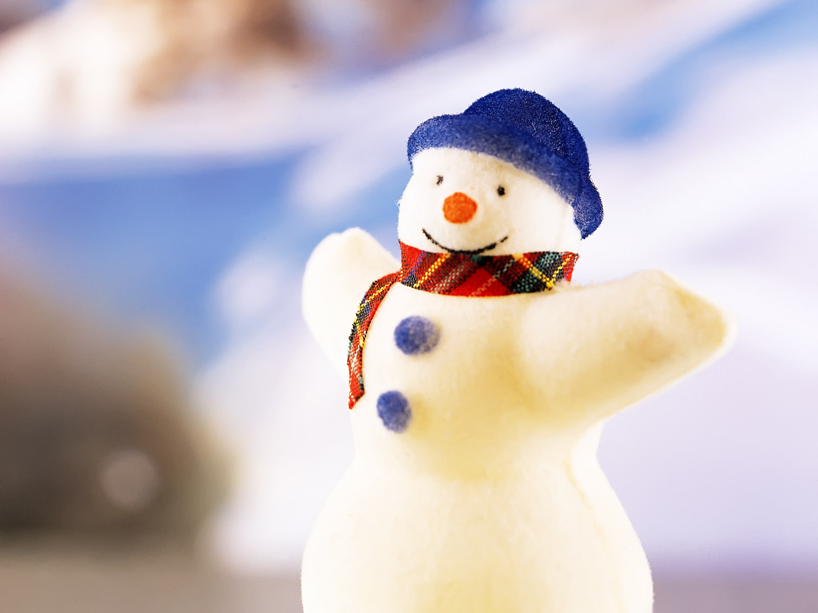 Happy snowman cartoon christmas wallpapers