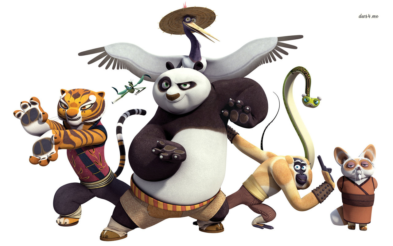 kung fu panda cartoon wallpaper