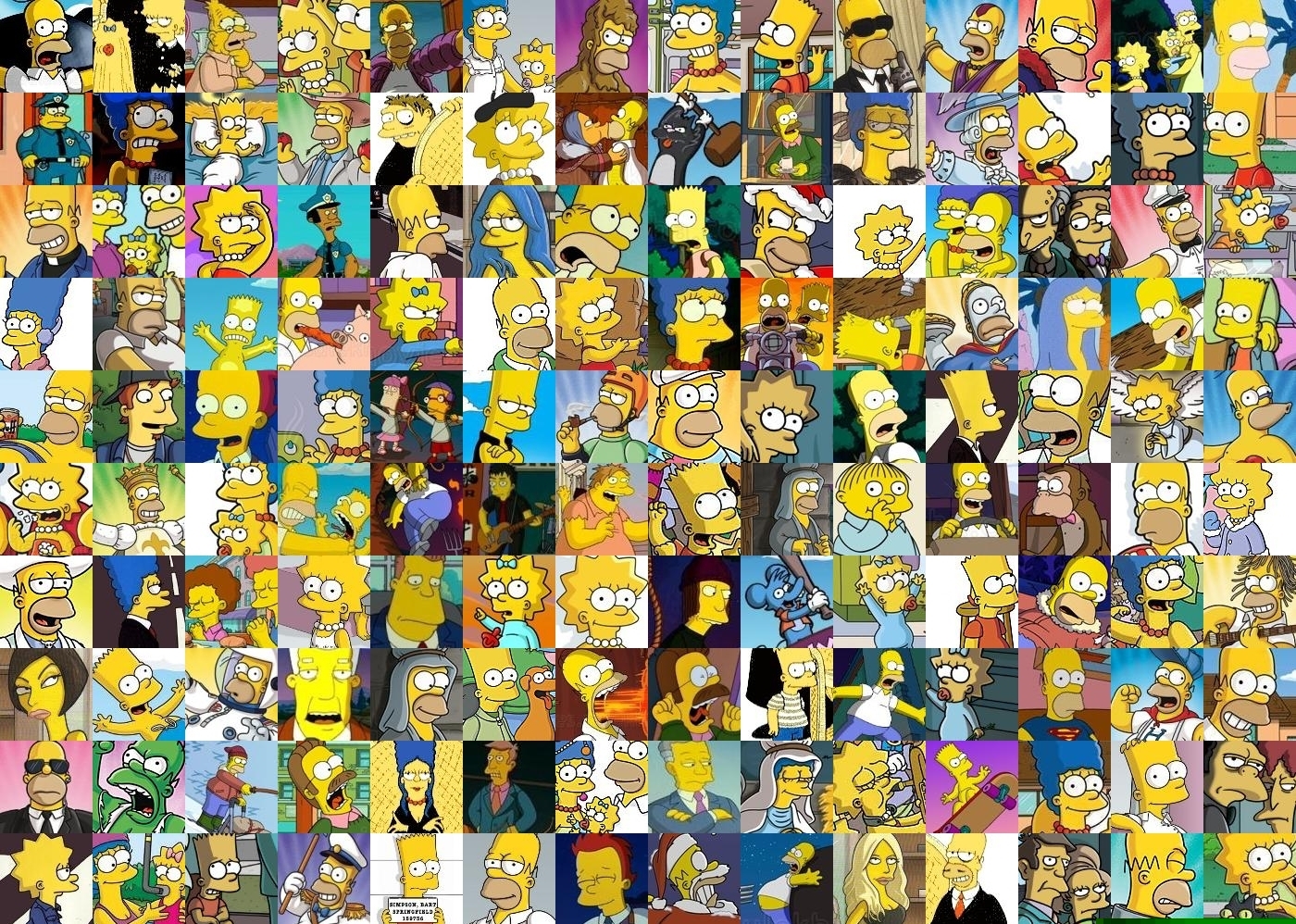 Collage the simpsons