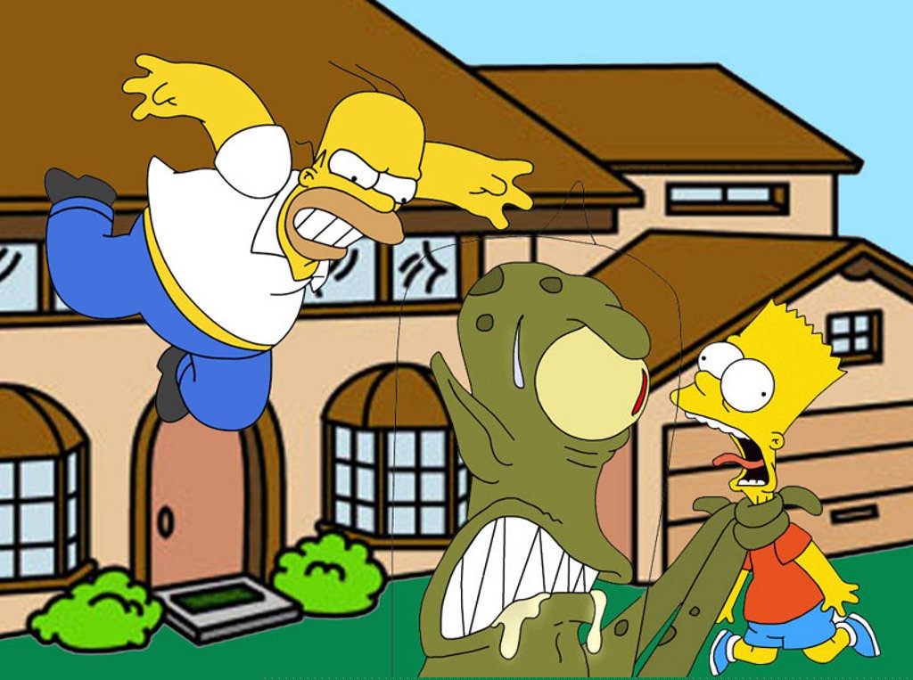 bart and homer the simpsons