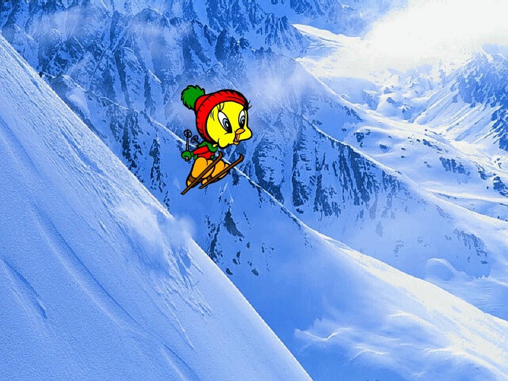 Cute Tweety Bird Wallpaper snow