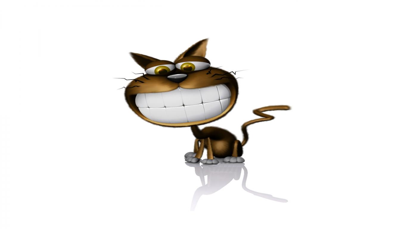 3d cartoon cat wallpaper