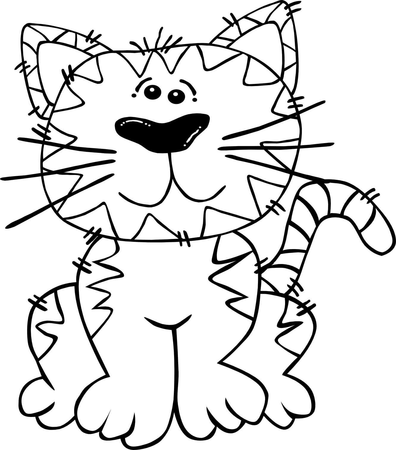 cartoon cat coloring