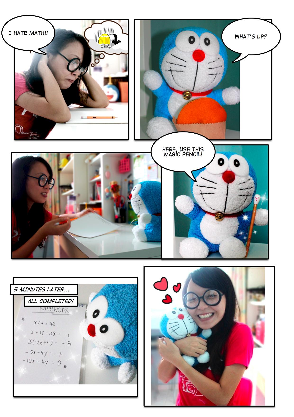 homework cartoon doraemon