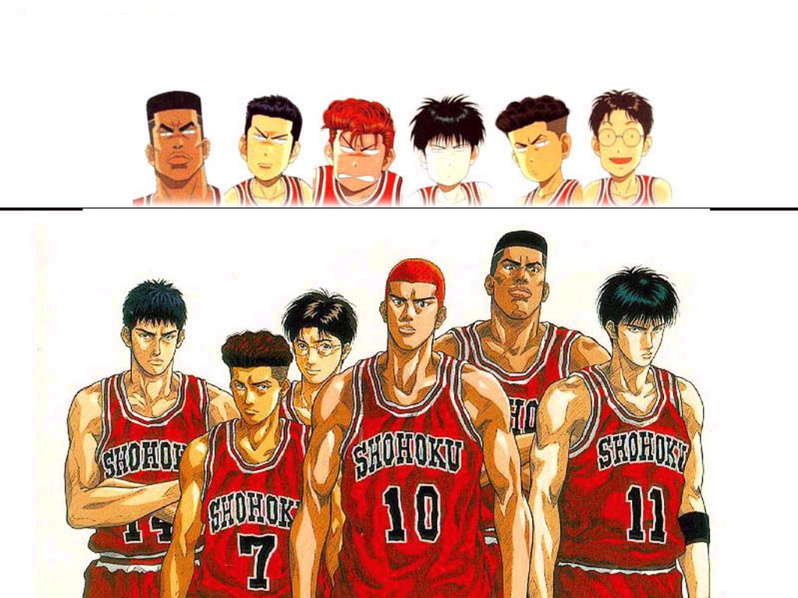 slam dunk full team wallpaper