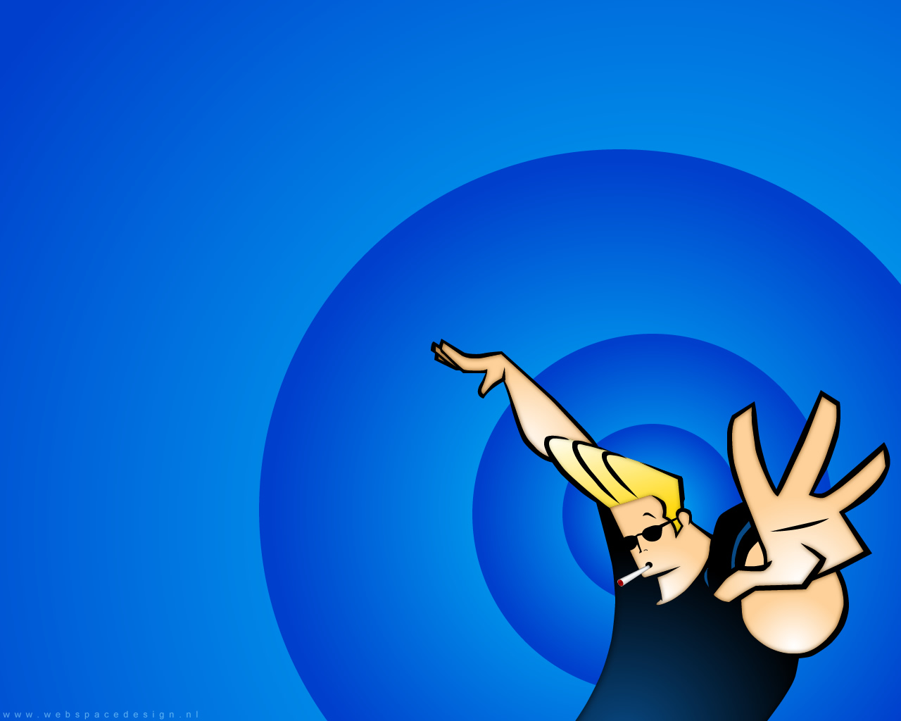 johnny bravo blue