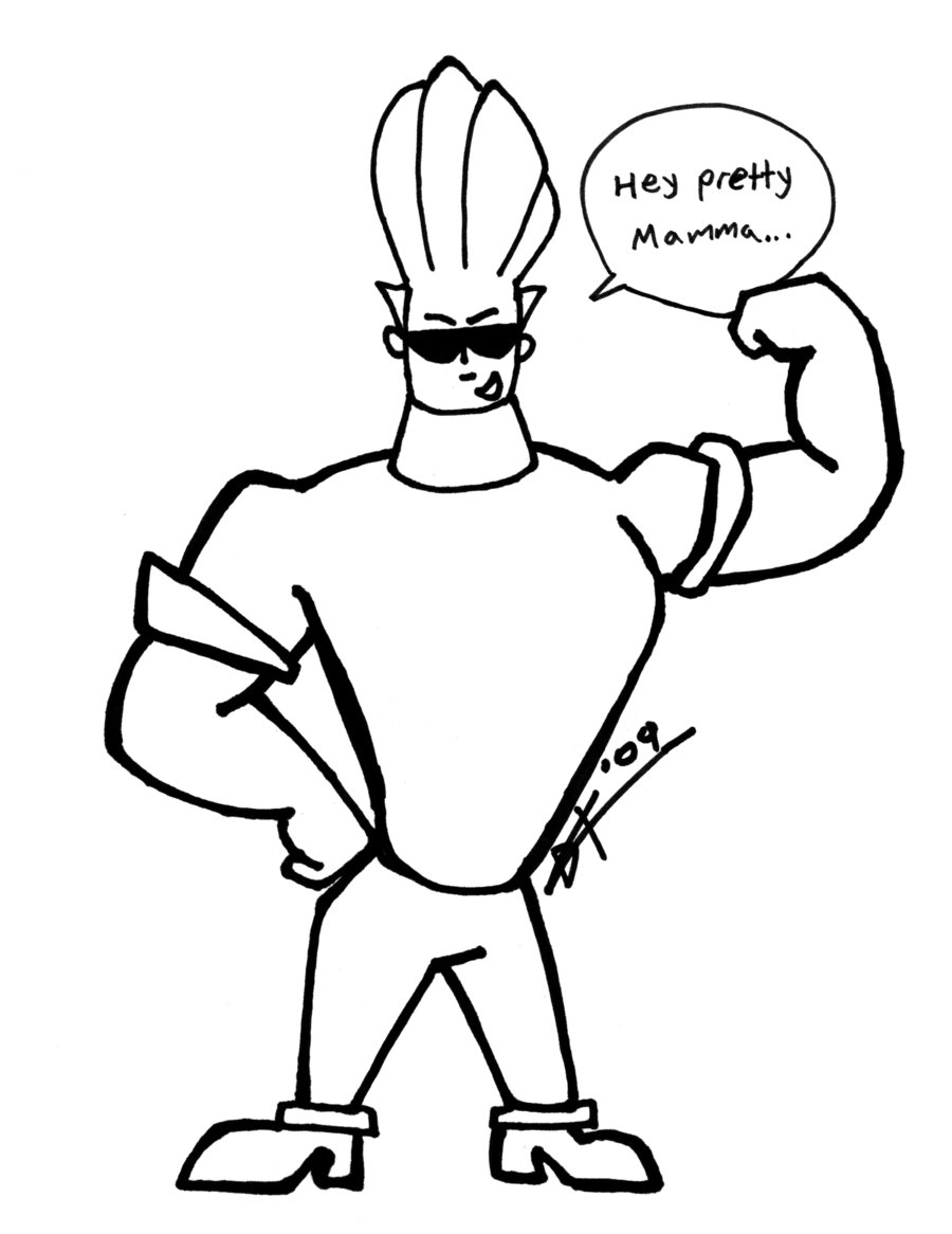 johnny bravo colourless