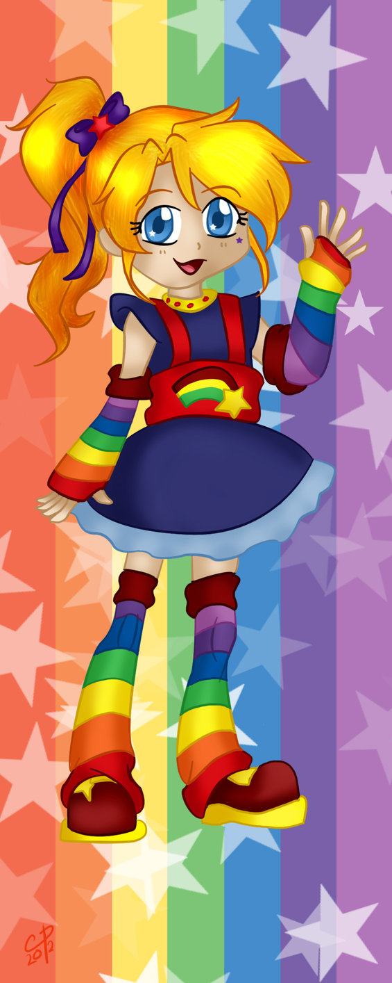 rainbow brite bookmark design