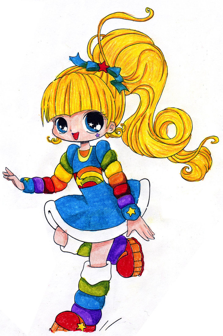 rainbow brite colored