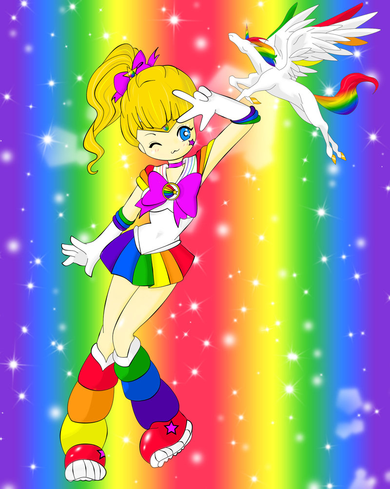 Rainbow Brite shine cover