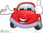 car cartoon red