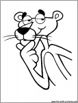 pink panther coloring page