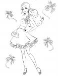 barbie coloring page