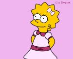 Pink Dress Wallpaper lisa simpson