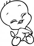 Cute Tweety Bird Coloring Page