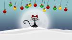 Cartoon Cat Snow