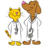 photo cartoon dog catvet