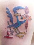 road runner tattoo