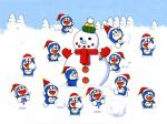 Doraemon Snowman