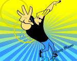 Johnny Bravo colourful background