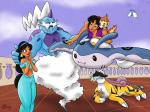 aladdin and jasmine team